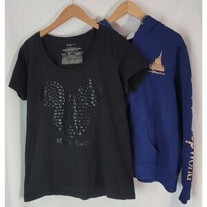 Disney- Tshirt and 50th Anniv zip jacket- size XL/1x